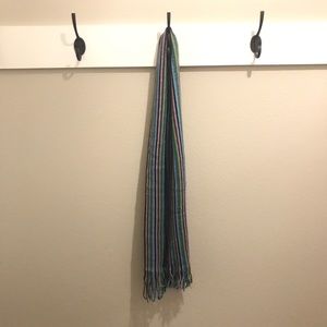 Multi colored scarf with sparkle.